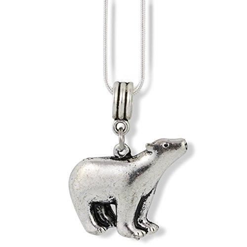 Polar Bear Jewelry for Women Polar Bear Necklace for Women on a 22 inch Silver Plated Snake Chain a Great Polar Bear Chain Bear Pendants and Polar Bear Gifts for Women or Men with Great Silver Bear Polar Bear Jewelry for Women Polar Bear Necklace for Women on a 22 inch Silver Plated Snake Chain a Great Polar Bear Chain Bear Pendants and Polar Bear Gifts for Women or Men with Great Silver Bear