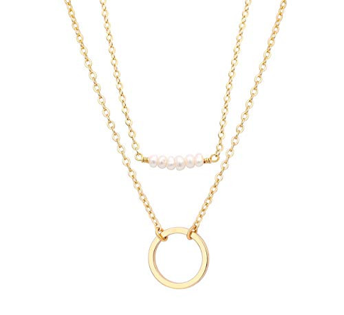 BYAVERS Dainty Layered Choker Necklace 
