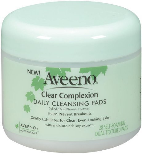 Aveeno Active Naturals Clear Complexion Daily Cleansing Pads 28 Count Pack of 4