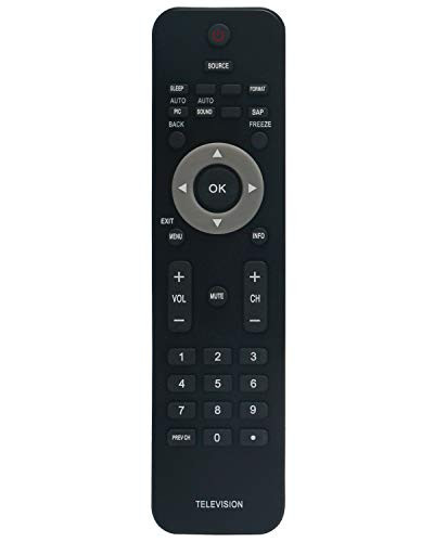 AIDITIYMI 312124000730 URMT34JHG001 Remote Control Replace for Almost All Philips TV 40PFL3505D 40PFL3705D 40PFL3706 40PFL4707 42PFL3704D 22PFL3505D 22PFL4505D 22PFL4507 32HFL4663S 32PFL3504D