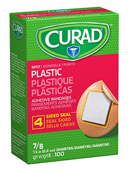 Curad Plastic Spot Adhesive Bandages Bandage Diameter is 78 Pack of 1200 Curad Plastic Spot Adhesive Bandages Bandage Diameter is 78 Pack of 1200