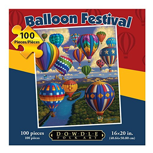 Dowdle Folk Art Balloon Festival Puzzle (100 Piece) Dowdle Folk Art Balloon Festival Puzzle (100 Piece)