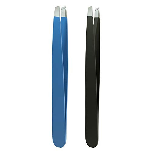 Tweezers for Eyebrow Precision Eyebrow Tweezers Set Professional Stainless Steel Tweezers for Facial Hair Ingrown Hair Remover Splinter Brow Shaping BlueBlack Tweezers for Eyebrow Precision Eyebrow Tweezers Set Professional Stainless Steel Tweezers for Facial Hair Ingrown Hair Remover Splinter Brow Shaping BlueBlack