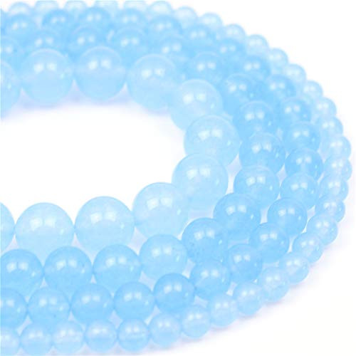 Oameusa Natural Round Smooth 6mm Blue Chalcedony Beads Gemstone Loose Beads Agate Beads for Jewelry Making 15 1 Strand per BagWholesale Oameusa Natural Round Smooth 6mm Blue Chalcedony Beads Gemstone Loose Beads Agate Beads for Jewelry Making 15 1 Strand per BagWholesale