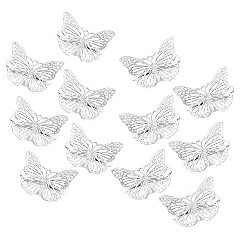 OBTANIM Butterfly Hair Clips 12 Pcs Cute Metal Butterfly Hair Claw Pins Barrettes Accessories for Girls and Women Silver OBTANIM Butterfly Hair Clips 12 Pcs Cute Metal Butterfly Hair Claw Pins Barrettes Accessories for Girls and Women Silver