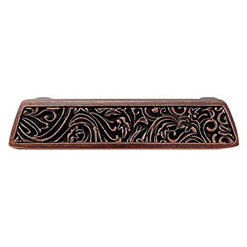 Vicenza Designs P1251 Liscio Leaves Finger Pull Antique Copper