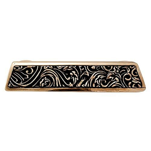 Vicenza Designs P1251 Liscio Leaves Finger Pull Antique Gold