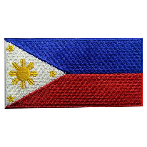 Philippines Flag Embroidered Patch Filipino Iron On Sew On National Emblem