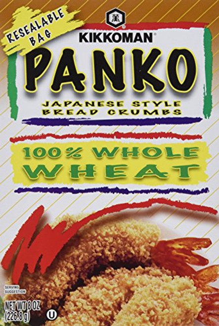 Kikkoman Panko Japanese Style Bread Crumbs Whole Wheat Pack of 4 Kikkoman Panko Japanese Style Bread Crumbs Whole Wheat Pack of 4