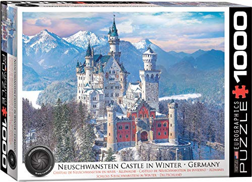 Neuschwanstein Castle in Winter 1000-Piece Puzzle