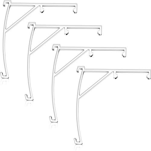 8 Pieces Valance Clips Vertical Blinds Brackets 35 Inch Vertical Blinds Clear Plastic for Blinds Parts Accessory Components