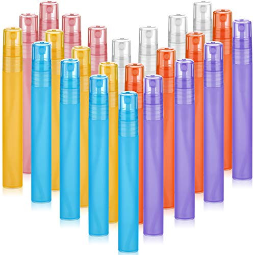 24 Pieces 10 ml 034 oz Frosted Mist Spray Bottles Colorful Frosted Plastic Tube Empty Refillable Perfume Bottles Portable Travel Spray Bottle Container with Atomizer Pumps for Perfume Lotion 24 Pieces 10 ml 034 oz Frosted Mist Spray Bottles Colorful Frosted Plastic Tube Empty Refillable Perfume Bottles Portable Travel Spray Bottle Container with Atomizer Pumps for Perfume Lotion
