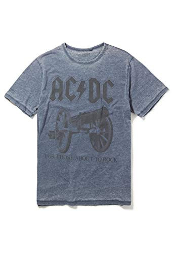Recovered ACDC for Those About to Rock Blue TShirt Size L