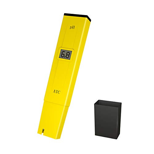 Fivota pH Meter Digital pH TesterWater Quality Tester for Drinking Water Swimming Pools Aquariums Hydroponics ATC Function LCD Display