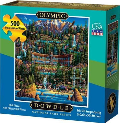 Dowdle Jigsaw Puzzle - Olympic National Park - 500 Piece Dowdle Jigsaw Puzzle - Olympic National Park - 500 Piece