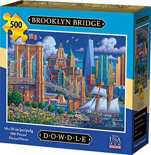 Dowdle Folk Art 439 Jigsaw Puzzle - Brooklyn Bridge - 500Piece
