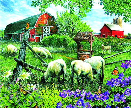 Pleasant Valley Sheep Farm 1000 Piece Jigsaw Puzzle by SunsOut