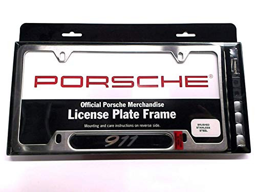 Genuine Porsche 911 Black Matte Stainless Steel Frame