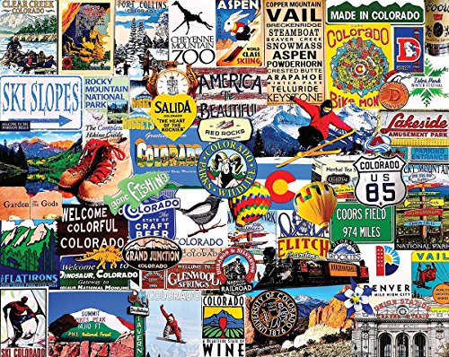 White Mountain Puzzles I Love Colorado - 1000 Piece Jigsaw Puzzle
