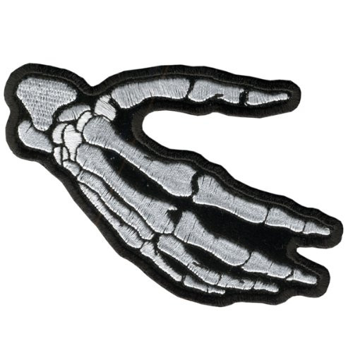 Hot Leathers Skeleton Right Hand Patch 4 Width x 3 Height