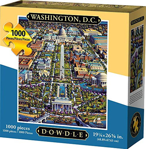 Dowdle Folk Art Puzzles - Washington D.C. Puzzle, 1000 Pieces Dowdle Folk Art Puzzles - Washington D.C. Puzzle, 1000 Pieces