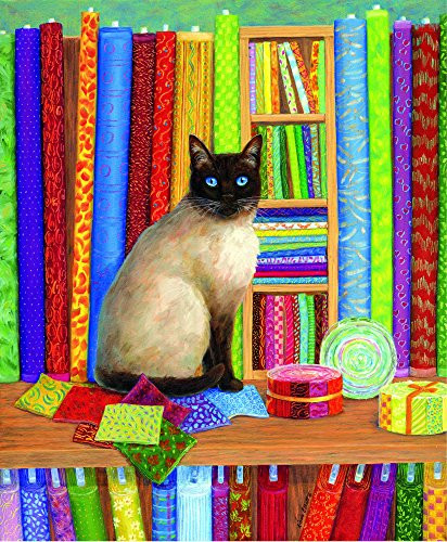 Quilt Shop Cat 1000 pc Jigsaw Puzzle by SunsOut