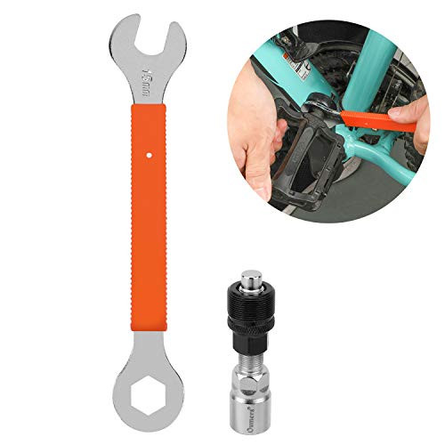Oumers Bicycle Crank Extractor Puller Bike Crank Removal Tool Fit for Square Threaded Taper Crankset