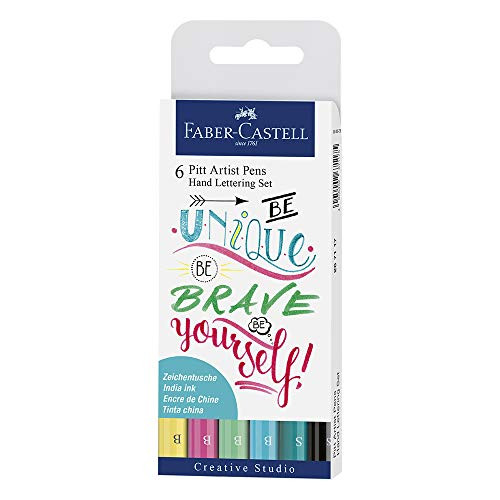 Faber-Castell"Be Bold, Be Italic" Hand-Lettering Pens (Pack of 6)