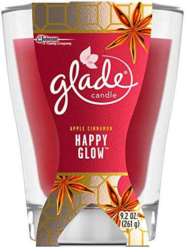 Glade Large Jar Candle Air Freshener, Happy Glow, 9.2 Ounce