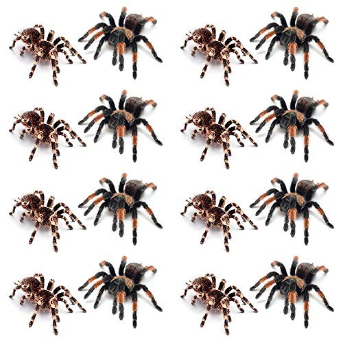 Oottati 8 Pieces Small 3D Halloween Horror Spider Mexican Beauty Hand Neck Arm Temporary Tattoo
