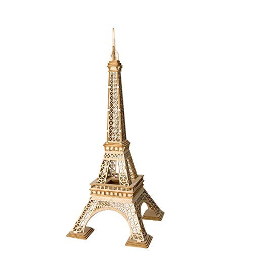 RoWood 3D Wooden Puzzle Toy Model Kits to Build Gift for Kids  Adults  Eiffel Tower 122 PCS