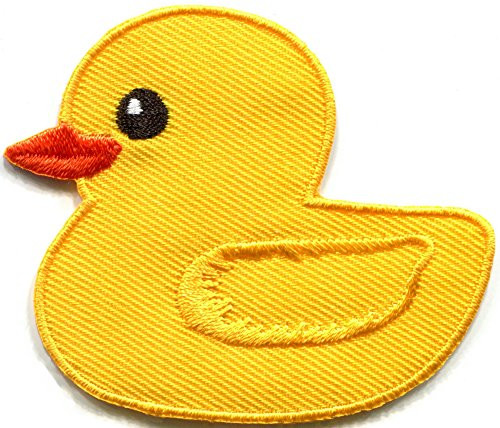 Yellow Duck Ducky Retro Boho 70s Kids Fun Embroidered Applique Ironon Patch S1173