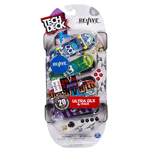 Tech Deck Ultra DLX 4 Pack 96mm Fingerboards - Revive 20th Anniversary Special Edition