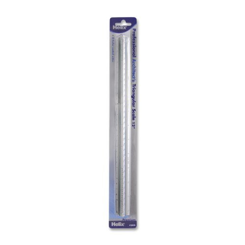 Helix Professional Architect's Metal Triangular Scale 12 Inch / 30cm (13370)