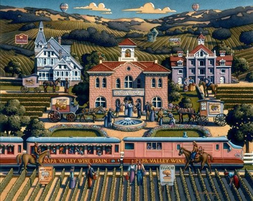 Napa Valley 1000pc Jigsaw Puzzle By Dowdle Folk Art 19x26"