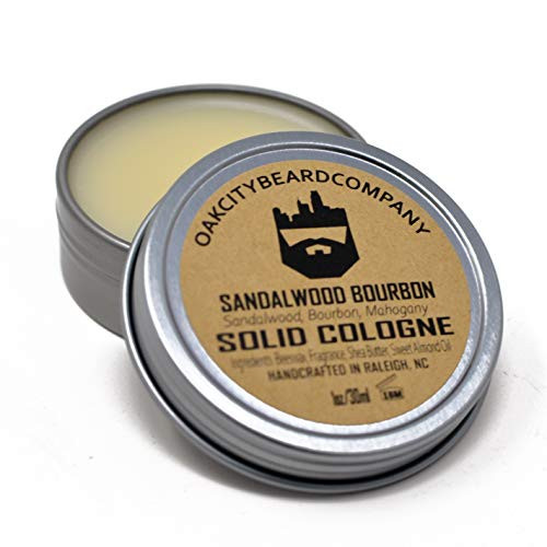 OakCityBeardCo Sandalwood Bourbon Mens Solid Cologne 1oz OakCityBeardCo Sandalwood Bourbon Mens Solid Cologne 1oz