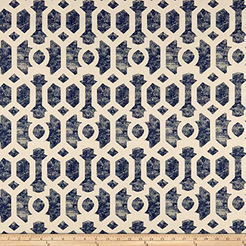 SwavelleMill Creek IndoorOutdoor Scobey Fabric Navy Fabric By The Yard