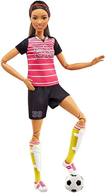 Barbie Made to Move Soccer Player Doll, Brunette Barbie Made to Move Soccer Player Doll, Brunette