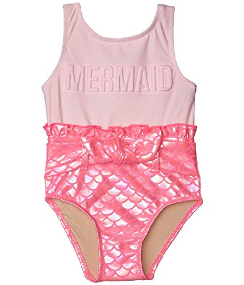 Shade Critters Baby Girls Mermaid Scaley OnePiece Suit InfantToddler Pink 612 Months Shade Critters Baby Girls Mermaid Scaley OnePiece Suit InfantToddler Pink 612 Months