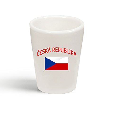 Czech Republic Country Original Name Ceramic Shot Glass Cup