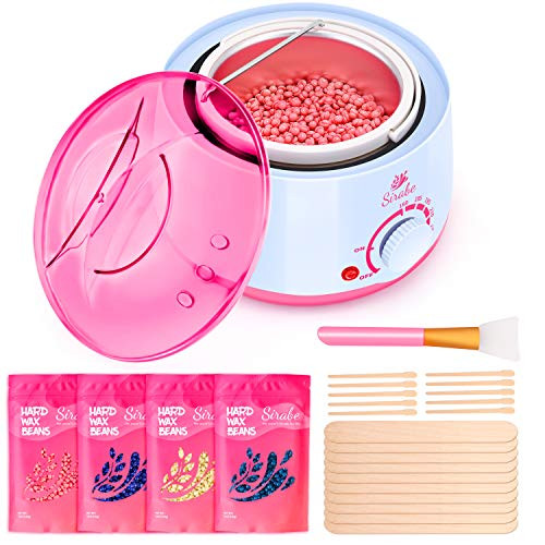 Waxing Kit Wax Warmer for Hair Removal Eyebrows Face Arms Legs Bikini Brazilian Wax Kit 500ML Waxing Pot 4 Flavors Stripless Hard Wax Beans 1 Silicone and 20 Wooden Applicator Sticks Waxing Kit Wax Warmer for Hair Removal Eyebrows Face Arms Legs Bikini Brazilian Wax Kit 500ML Waxing Pot 4 Flavors Stripless Hard Wax Beans 1 Silicone and 20 Wooden Applicator Sticks