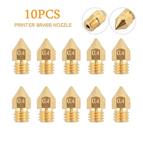10PCS MK8 Print Nozzle 04mm 3D Printer Thread Extruder Parts 175mm Filament Head Brass Nozzle Extruder 10PCS MK8 Print Nozzle 04mm 3D Printer Thread Extruder Parts 175mm Filament Head Brass Nozzle Extruder