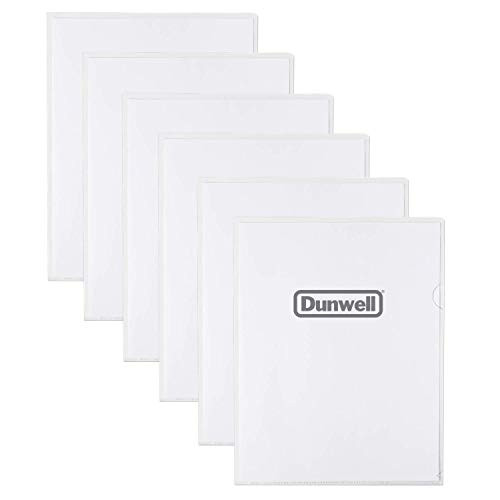 Dunwell Clear Plastic Sleeves 36 Pack 85x11 Letter Size Clear Poly Document Folders Transparent Plastic File Pockets Poly Project Jacket Plastic Document Sleeves Archival Quality