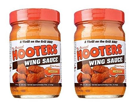 Hooters Wing Sauce Medium 12 oz 2 Pack