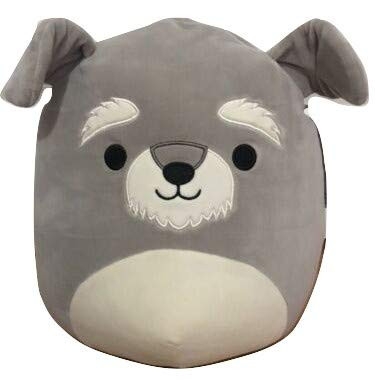 Squishmallow Kellytoy 12 Inch Shaun The Schnauzer Super Soft Plush Toy Animal Pillow Pal Pillow Buddy Stuffed Animal Birthday Gift Holiday