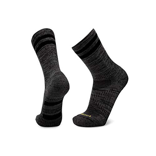 Le Bent Le Sock Trail Light 34 Crew Black Marle Large Le Bent Le Sock Trail Light 34 Crew Black Marle Large