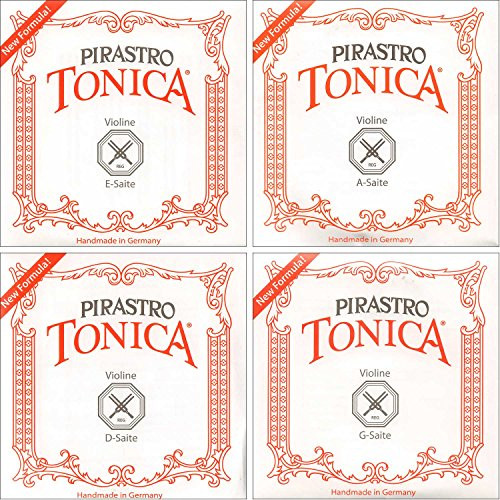 Pirastro Tonica 1814 Violin String Set  Medium Gauge with Ball End E