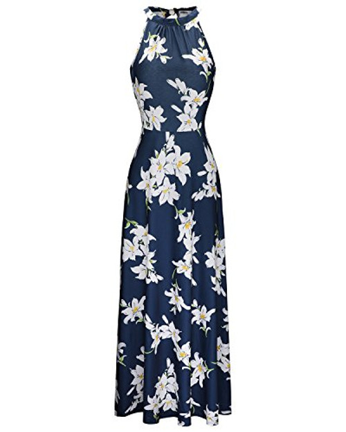 STYLEWORD Womens Off Shoulder Elegant Maxi Long DressFloral 02L