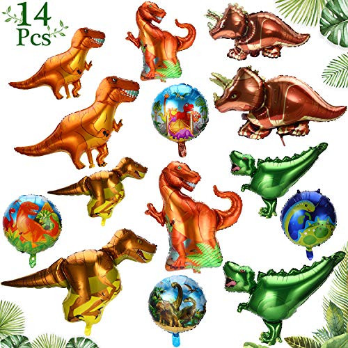 Dinosaur Balloons Dinosaur Birthday Party Supplies 14 Pieces Dinosaur Foil Balloons Aluminum Mylar Helium Jungle Balloons for Birthday Wedding Graduation Party Baby Shower Jungle Theme Party Supplies Dinosaur Balloons Dinosaur Birthday Party Supplies 14 Pieces Dinosaur Foil Balloons Aluminum Mylar Helium Jungle Balloons for Birthday Wedding Graduation Party Baby Shower Jungle Theme Party Supplies