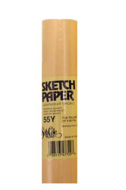 Seth Cole Canary Yellow Sketch Tracing Paper 12 inch x 50 yard Roll